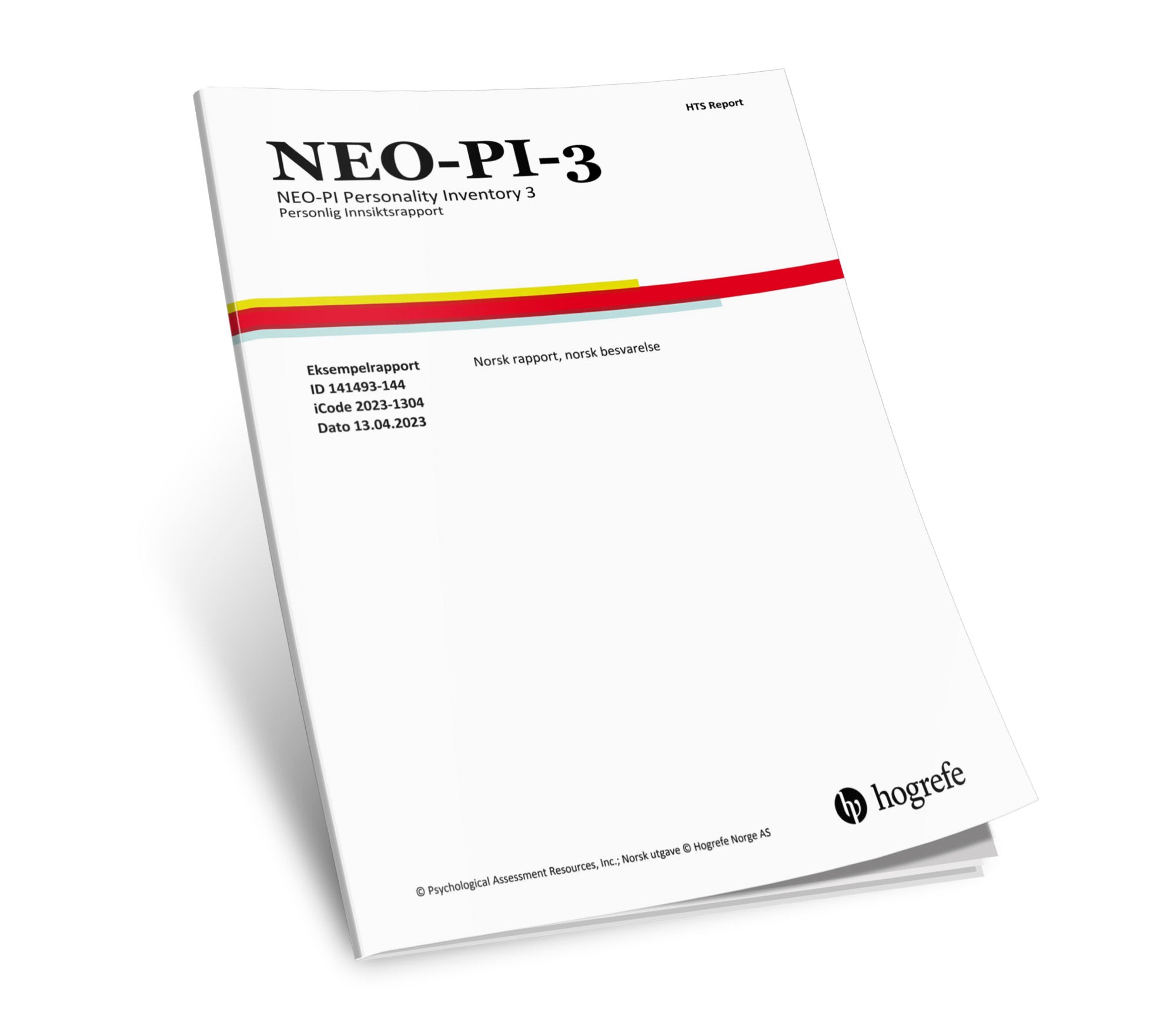 NEO-PI-3 Personlig Innsikt Rapport Norsk -personlighetstester.no